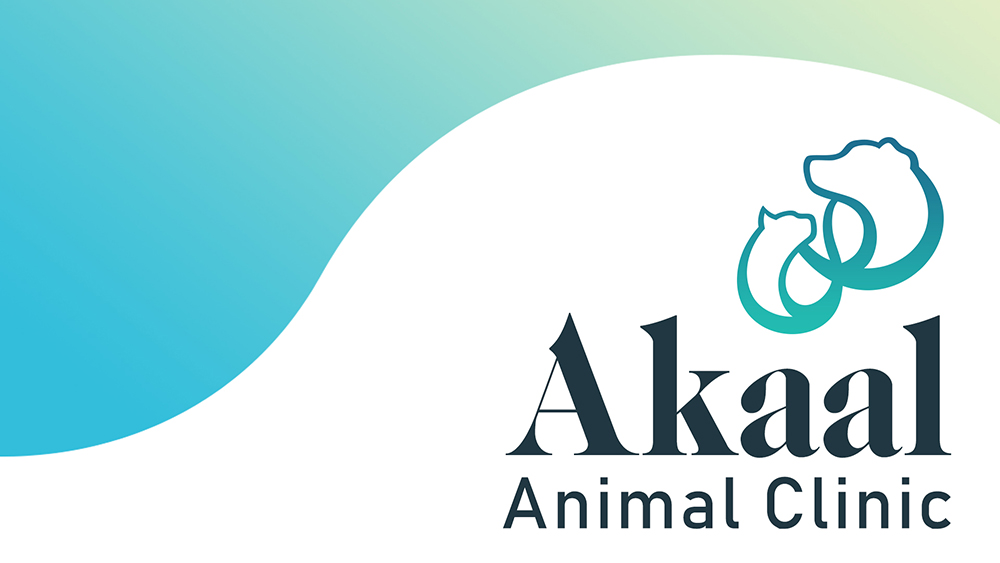 Logo for light backgrounds for Akaal Animal Clinic, a veterinary office.