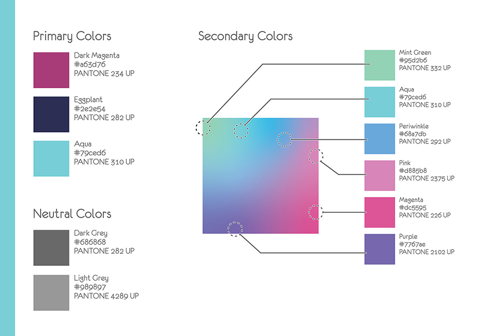 Color palette for Stargazer Hollow, a family-owned farm.